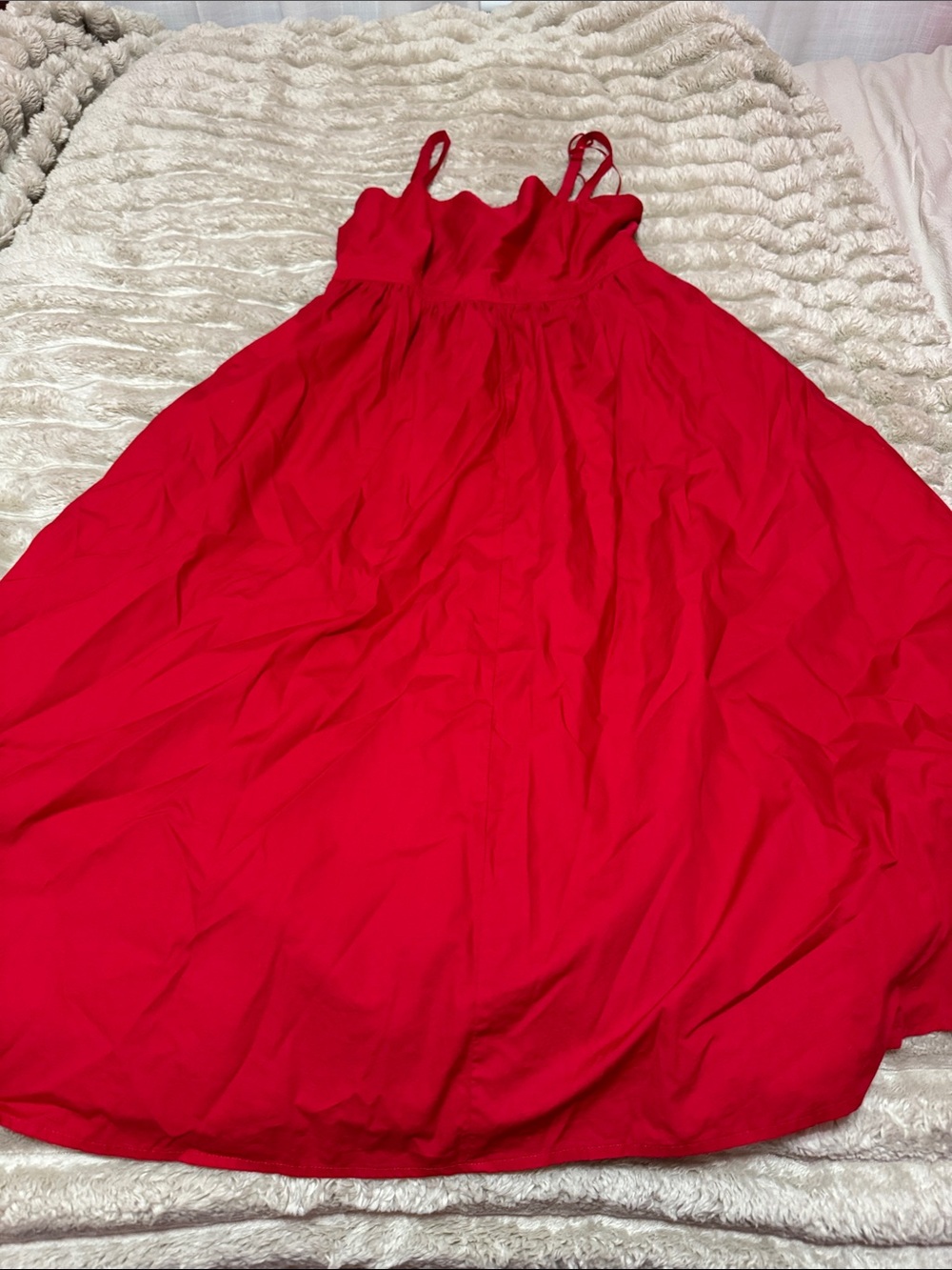 Nine West Red Spaghetti-Strap Casual Dress